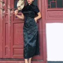 Plus Größe 3xl 4xl 5xl 6xl weibliche Qipao Cheong sam Retro elegante Blume chinesische Kleider sexy schlanke geteilte Vestidos orientalische Kleidung