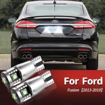 2szt Canbus No Error LED Oświetlenie tablicy rejestracyjnej W5W T10 194 168 Lampa biała do Ford Fusion 2013 2014 2015 2016 2017 2018 2019