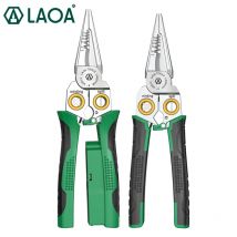 LAOA Pinza per elettricista in acciaio inossidabile Spellafili Peeling Tagliafili Tagliacavi Pinza a becchi appuntiti