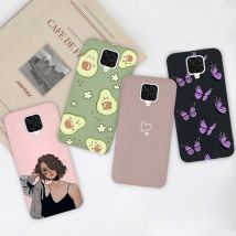 Etui na telefon Xiaomi Redmi Note 9 Pro Max Matte Cute Girl Avocado Soft Silicone Cover For Xiaomi Redmi Note 9 Pro Max 9S Bumper