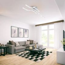 Lampadario a LED con design ondulato a 3 bracci in acrilico, plafoniera moderna per sala da pranzo, camera da letto, cucina, Hallwa