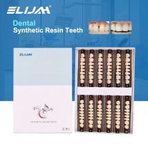 Dental-Zähne aus synthetischem Kunstharz, obere und untere hintere vordere Acryl-Zähne, künstliche vorgeformte Prothesen für Zahnprothese