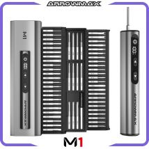 ARROWMAX M1 zestaw wkrętaków elektrycznych precyzyjne bity magnetyczne 5-biegowy regulowany moment obrotowy akumulatorowy wkrętak nowość