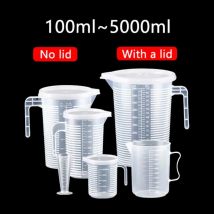 100-5000 ml zagęszczony plastikowy kubek pomiarowy ze skalą kubek pomiarowy klasy spożywczej eksperymentalny kubek pomiarowy zlewka plastikowy kubek