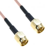 RG316 KABEL SMA męski do SMA wtyk męski Złącze zaciskane Coax RF Przedłużacz kabla koncentrycznego Zworka koncentryczna Mosiężny drut pigtailowy