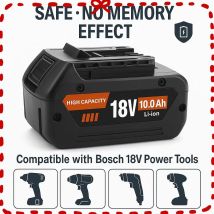 Für Bosch 18V professionelles GBAGBH GSR GSB BAT618BAT609 BAT620Original 18V 10,0Ah Akku-Werkzeug als Ersatz für den Akku