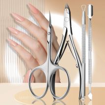 4 Teile/satz Nagel Zangen Schere Häutchen Trimmer Extrem Nagelhautschieber Edelstahl Pediküre Maniküre Fingernagel Werkzeuge