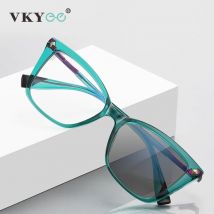 VKYEE Moda Occhiali Da Vista Fotocromatici Per Le Donne Modifica Del Viso Ipermetropia Anti Luce Blu Occhiali Da Lettura PFD2127