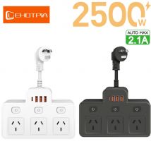 AU Stecker AC Power Streifen Multiprise Wand Montiert Unabhängige Schalter Steckdose Mit USB C Ports Lade Netzwerk Filter Adapter