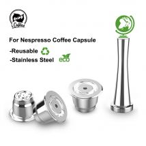 Cápsula de café reutilizable iCafilas para filtros de café Nespresso de acero inoxidable, cafetera Espresso, crema Pod, nuevo actualizado