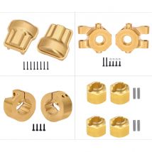 TRX4M Brass Front Rear Axle Weight Steering Knuckle Diff Cover Wheel Hex Hub For 1/18 RC Crawler TRX4M Upgrade Parts