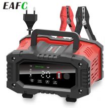 12v/24v w pełni automatyczna ładowarka akumulatorów 7-segmentowa inteligentna ładowarka samochodowa