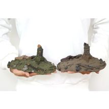 REBOR Nicht im Maßstab der Diorama-Basis, Zweierpack, Sommerküsse und Wintertränen, Modellsammlung, Dinosaurier-Tierfigur, fertiges Dekor