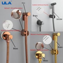 Ula Gold Bidet Wasserhahn tragbare Toilette Bidet Sprayer Set WC Wasserhahn einzelne Kaltwasser Bad Dusch kopf Bidet Sprayer
