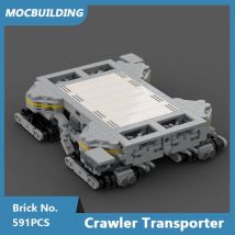MOC Bausteine Raketenruppen Transporter Einrichtungen 1:220 Kettenfahrzeuge Space Series Zusammengebaute Ziegel Spielzeug Geschenke 591PCS