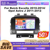Radio samochodowe Podofo 7'2din z Androidem 15 do Buick Excelle 2010-2014/Opel Astra J 2011-2012, bezprzewodowy Carplay, radio samochodowe z GPS