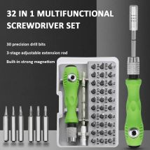 Wielofunkcyjny zestaw wkrętaków 32 w 1 z 30 magnetycznymi końcówkami do wkrętaków Torx Phillips do ręcznej naprawy telefonu Zegarek PC
