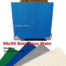 3PCS 50x50 Dots Base Plates for Classic Small Bricks Wall DIY MOC Building Blocks Set Baseplate Accessories Toys for Kids