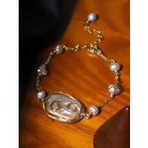 Natural Freshwater Baroque Pearl Bracelet Korean Style Women Luxury Jewelry Fashion Ladies and Girls Gift GB1169