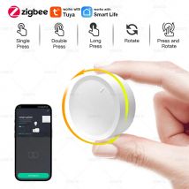 Nuovo Tuya ZigBee Smart Manopola Interruttore FAI DA TE Scena Senza Fili Pulsante Girevole Dimmer Interruttore Elettrodomestici Automazione Collegamento Remoto