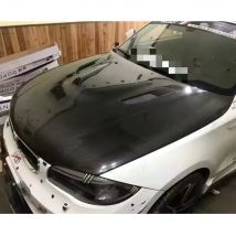 Carbon Fiber Vent Bonnet Hood Motor Auto Vordere Ventil Abdeckung Für BMW E82 1M E87 M3, professionelle Auto Tuning Upgrade