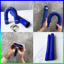 ID25 30 32 35 38 40 42-90mm Length 300-1000mm Universal Car Silicone Flexible Hose Air Intake Pipe Radiator Tube And Two Clamps