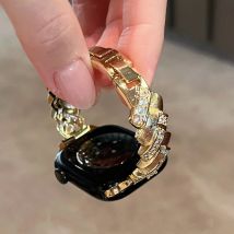 Schöner Bling-Loop-Armband-Link für Apple Watch Band Serie S10/8/7/6/3/4/5/9 40 mm 41 mm 38 mm 42 mm 44 mm 45 mm 46 mm Armband