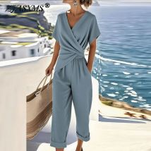Sommer Fashion Solid frauen Zwei Stücke Set Elegante V-ausschnitt Schlank Büro Anzug Casual Plissee Unregelmäßige Top Und Hosen Weibliche outfit