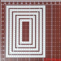 Metal Die Cut Layer Rectangle Frame Crafts Knife Blade Die Mould Stencil For DIY Scrapbooking Embossing Paper Cards Decorative