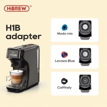 HiBREW H1B Kaffeemaschinen-Kapsel-Adaptersystem-Teile für Nespresso oder Dolce Gusto oder gemahlener Kaffee oder ESE Pod oder Caffitaly