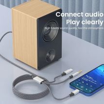 3,5mm/8Pin/Typ C 3in1 3,5mm Jack Aux Kabel Für iPhone iPad Tablet Auto Lautsprecher kopfhörer Audio Adapter für Huawei Samsung Xiaomi
