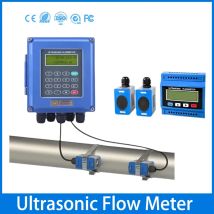 TUF-2000B Wandmontierter Ultraschall-Durchflussmesser TUF-2000M Modularer Ultraschall-Wasserdurchflussmesser DN15-700 Digitaler Flüssigkeitsdurchflusstransdcer