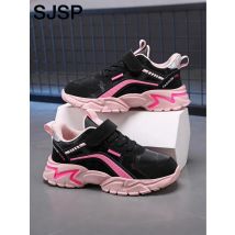 Lässige rosa Lederschuhe für Mädchen, modische leichte Laufschuhe für Teenager und Schüler im Alter von 7-15 Jahren, Kindersportschuhe für Mädchen.