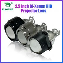 KUNFINE 2 Pz/lotto 2.5 pollici Bi-Xenon HID Lente Del Proiettore Coperture abbaglianti/anabbaglianti per auto faro alogeno o lampadina allo xeno