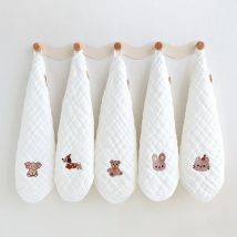 5 szt. Bawełnianych Ręczników dla Niemowląt Miękkie Chłonne Ręczniki do Kąpieli, na Twarz i na Ślinę Akcesoria dla Noworodków Artykuły do Pielęgnacji Niemowląt