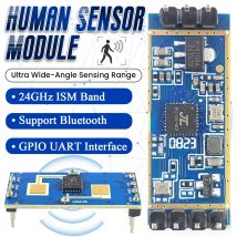 LD2412 Sensore di presenza umana Modulo radar da 24 GHz Sensore ISM Sensibili alla frequenza Sensori in movimento del corpo 9M GPIO UART Uscita 7PIN