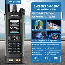 Nuovo BAOFENG DM32 Walkie Talkie DMR GPS 10W Programmazione Multi Band Frequenza di copia wireless Tipo-C UV32 Ham 2 Way Ra