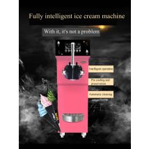 Commercial Desktop Soft Ice Cream Maker 2+1 Mixed Flavor Ice Cream Machine Sweet Cone Ice Cream
