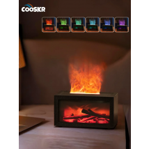 Humidifier Aroma Air Humidifier Flame Essential Oil Diffuser Mini Home Humidifier Aromatherapy Fragrance Diffuser with LED Night