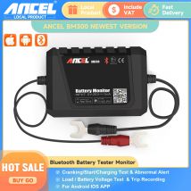 ANCEL BM300 Tester batteria analizzatore Bluetooth 12V auto circuito elettrico Test di tensione Test strumento diagnostico ISO Android