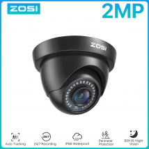 ZOSI-cámara de seguridad de 1080p para exteriores, videocámara impermeable con visión nocturna AHD / TVI/CVI/CVBS, 80ft