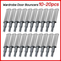 10 Pcs Stainless Steel Damper Buffer Push To Open Drawer Soft Quiet Close Closer Door Stopper Cabinet Catches for Cabinet Doors
