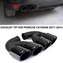 Końcówka wydechu Quad Car do Porsche Cayenne 958.1 92A 2011-2014, ze stali nierdzewnej 304, końcówka tłumika, dysza, rura wydechowa, końcówka układu wydechowego.