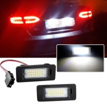 2x Oświetlenie tablicy rejestracyjnej LED do Audi A4 B8 A5 Q5 S5 TT A1 S4 A6 A7 2008-2013 dla VW