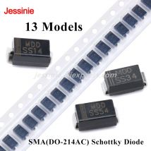 10PCS SMA DO-214AC SMD Schottky Diode MDD/SS12 SS14 SS16 SS24 SS26 SS34 SS36 SS54 SS56 SS110 SS210 SS510 SS2200 1A/2A/3A/5A