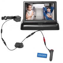Baby 4,3 Zoll HD faltbare Auto Rückfahr monitor Rückfahr-LCD-TFT-Display mit Nachtsicht-Backup-Rückfahr kamera für Fahrzeug