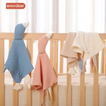 Insular Baby Schnuller Beschwichtigen Handtuch Lätzchen Weiche Tier Gans Puppe Beißring Kleinkinder Komfort Schlafen Pflege Kuscheln Decke Spielzeug
