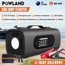 26800mAh Multifunzionale 8-In-1 150PSI Auto di Avvio di Emergenza Potenza Portatile Montaggio su Veicolo Pompa di Gonfiaggio Aspirapolvere Elettrico