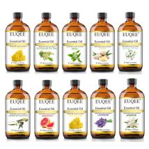 EUQEE 118ML Bottiglia di Olio Essenziale di Grande Per Umidificatore Neroli Helichrysum Eucalipto Gelsomino Aroma Olio, Sapone FAI DA TE, Massaggio, Aria Fresca