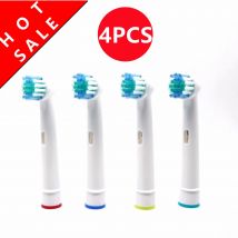 4x Replacement Brush Heads For Oral-B Electric Toothbrush Fit Advance Power/Pro Health/Triumph/3D Excel/Vitality Precision Clean